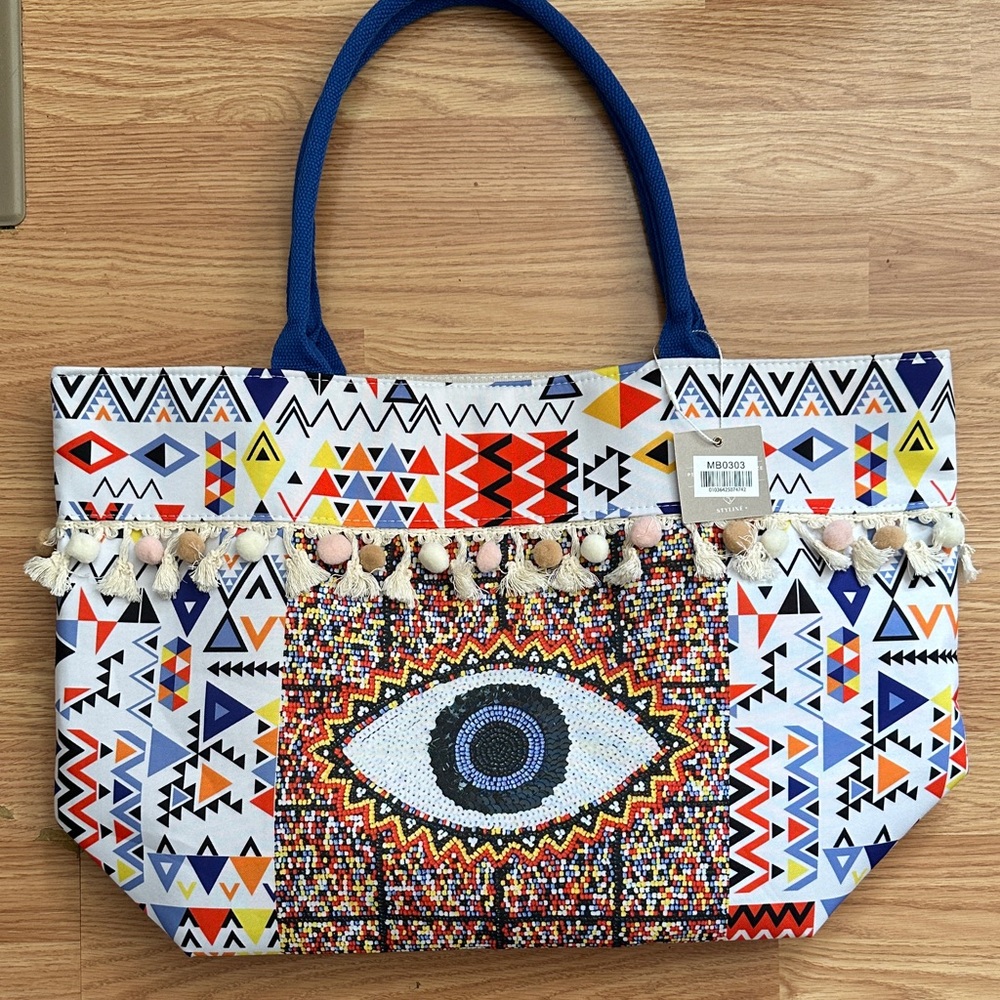 Colorful Geometric Tote Bag